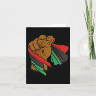 Black Liberation Flag Juneteenth Pan African Unia Card