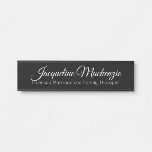 Black Licensed Marriage and Family Therapist LMFT  Door Sign