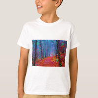 Black Light Forest Oil Painting