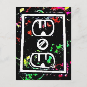 Black Light / Neon Splash "Outlet" by Levi G. Postcard