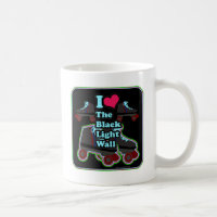 Black Light Roller Skate Flashback Slogan
