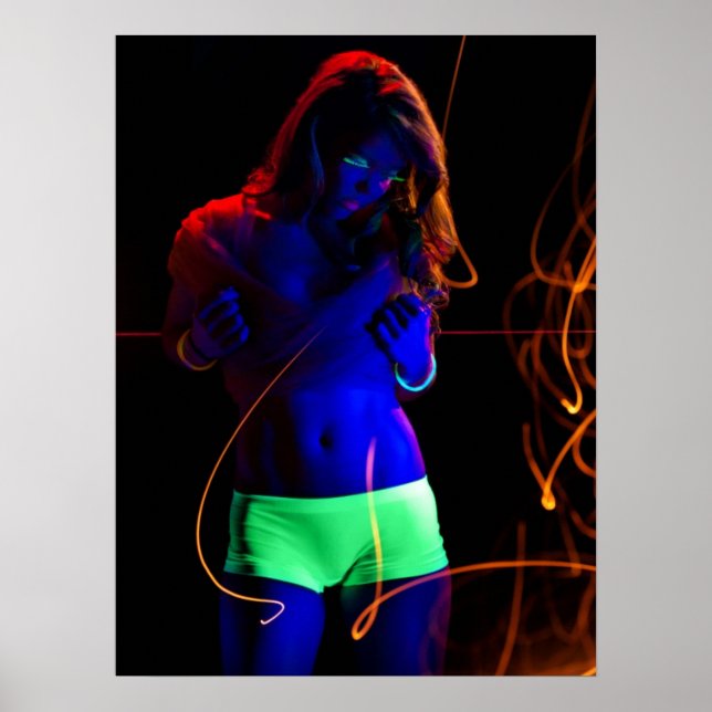 Black light woman poster (Front)