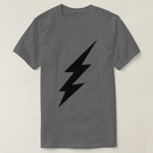 BLACK LIGHTENING BOLT T-Shirt