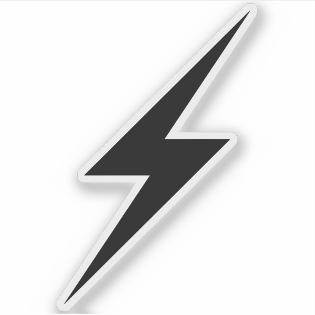 Black Lightning Bolt Of Anarchy  (Front)