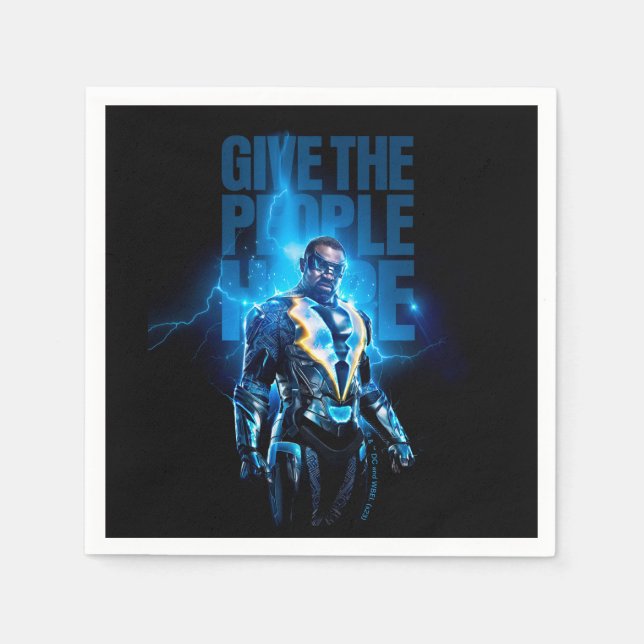 Black Lightning - Give The People Hope Napkin (Front)