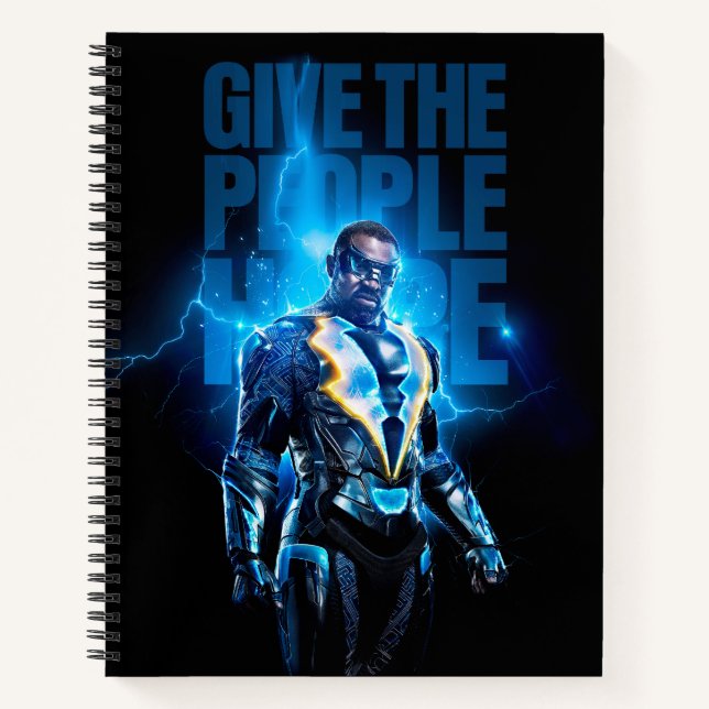 Black Lightning - Give The People Hope Notebook (Front)