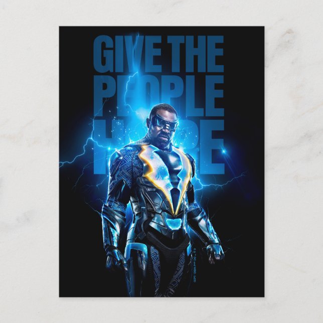 Black Lightning - Give The People Hope Postcard (Front)