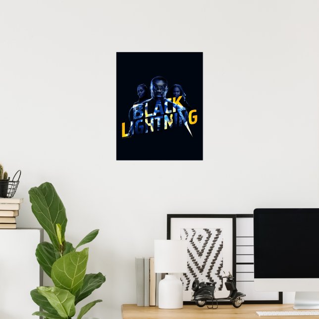 Black Lightning Heroes Graphic Poster (Home Office)