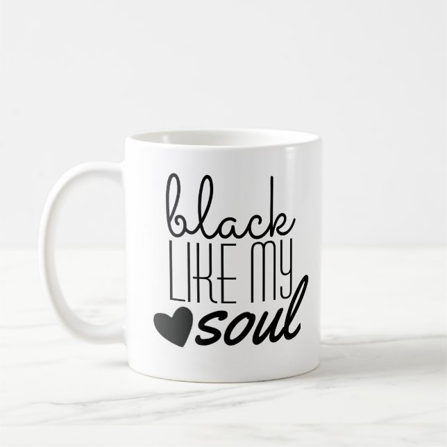 "Black Like...." - White Classic Mug (Left)