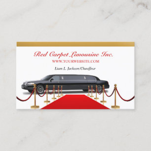 Black Limousine Driver Business Card