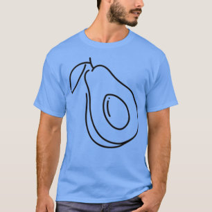 Black Lin AvocadoCute T-Shirt