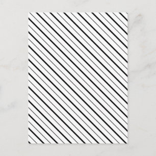 Black Line Geometry Simple Postcard