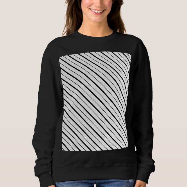 Black Line Geometry Simple Sweatshirt (Front)