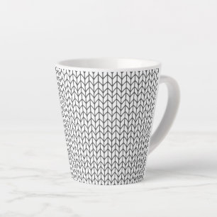 BLACK LINE KNIT Latte Mug