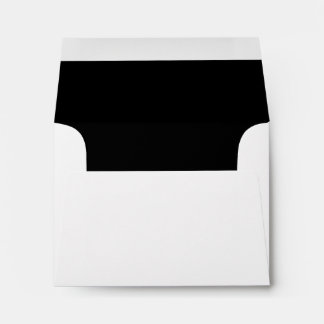Black Lined A2 Note Card Envelopes