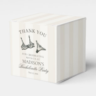 Black Lingerie Bachelorette Bridal Shower Dessert Favour Box