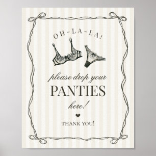 Black Lingerie Bachelorette Panties Please Sign