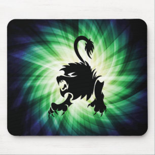 Black Lion; Leo; cool Mouse Mat