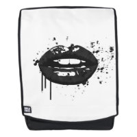 Black lips stylish fashion kiss makeup artist