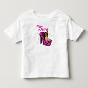 Black Little Diva Panther Chair Sassy Kids Toddler T-Shirt