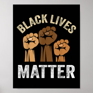 Black Lives Blm Black Empowerment Kids Men Women  Poster
