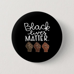 Black Lives Blm Human Rights Black History Month 6 Cm Round Badge