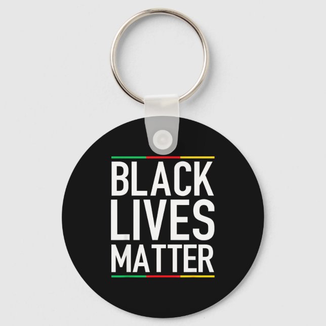 Black Lives Blm Human Rights Black History Month  Key Ring (Front)
