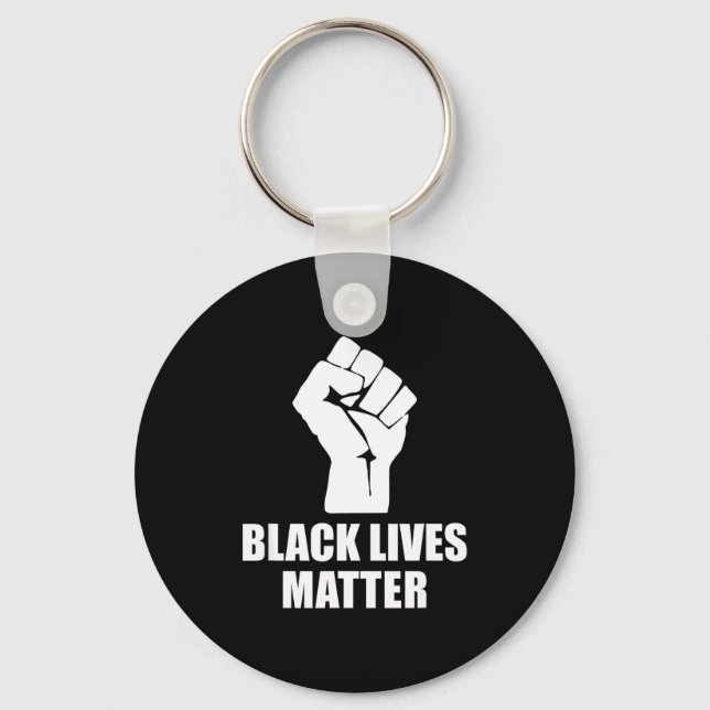 Black Lives Blm Human Rights Black History Month  Key Ring (Front)