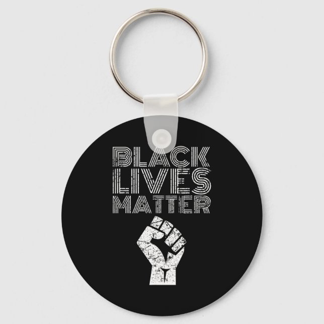 Black Lives Blm Human Rights Black History Month  Key Ring (Front)