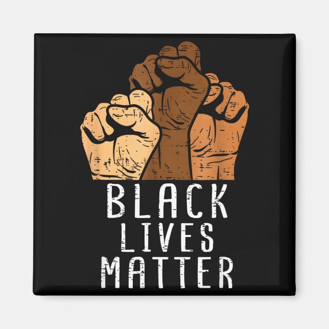 Black Lives Blm Human Rights Black History Month  Magnet (Front)