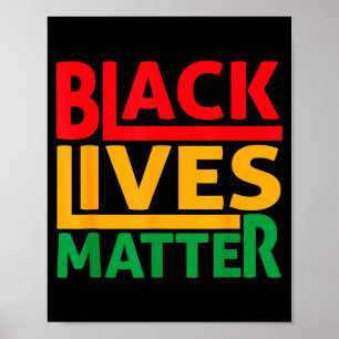 Black Lives Blm Human Rights Black History Month  Poster