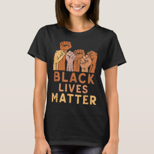 Black Lives Blm Human Rights Black History Month  T-Shirt