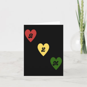 Black Lives Hearts Sticker  Card