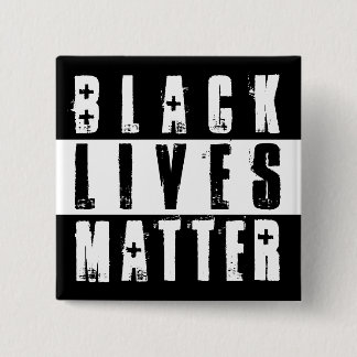 BLACK LIVES MATTER 15 CM SQUARE BADGE