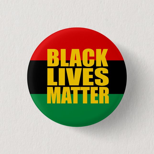 "BLACK LIVES MATTER" 1.25-inch 3 Cm Round Badge (Front)