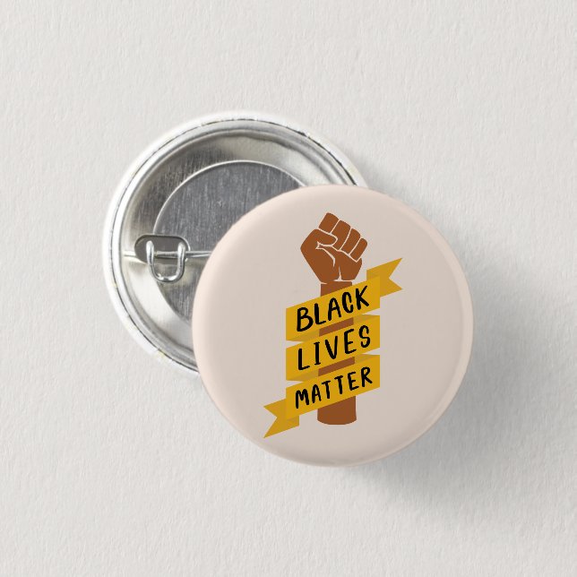 Black Lives Matter 3 Cm Round Badge (Front & Back)