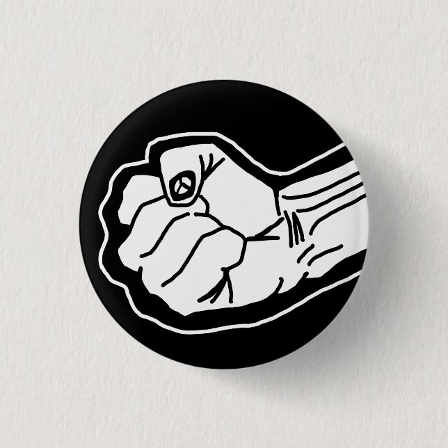 black lives matter 3 cm round badge (Front)