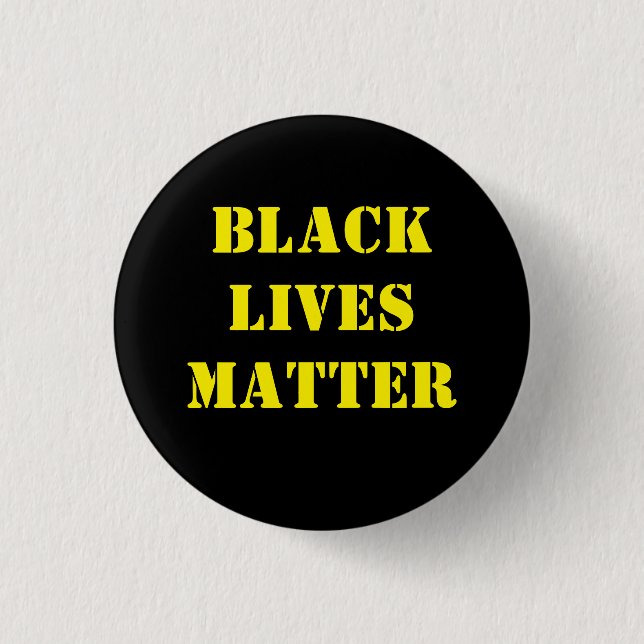 Black Lives Matter 3 Cm Round Badge (Front)