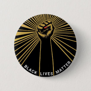 BLACK LIVES MATTER 6 CM ROUND BADGE