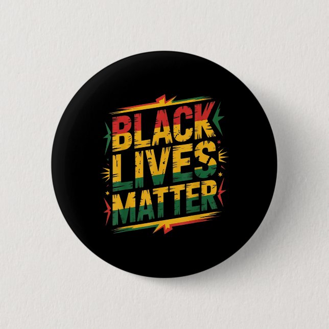 Black Lives Matter 6 Cm Round Badge (Front)