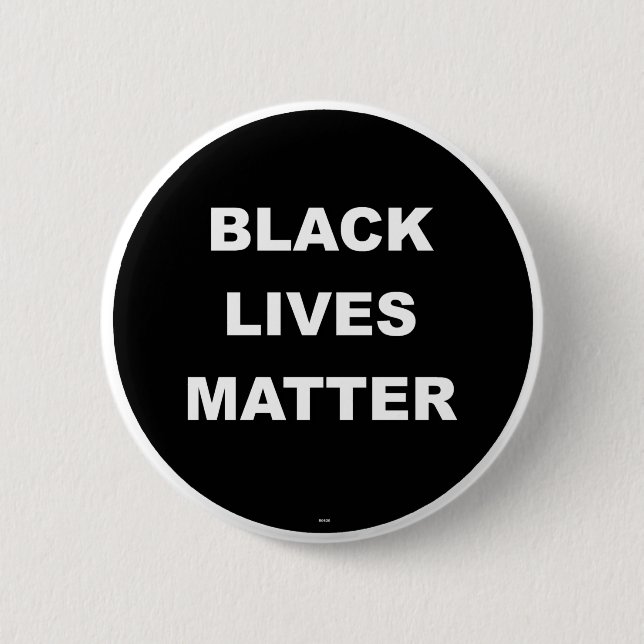 BLACK LIVES MATTER 6 CM ROUND BADGE (Front)
