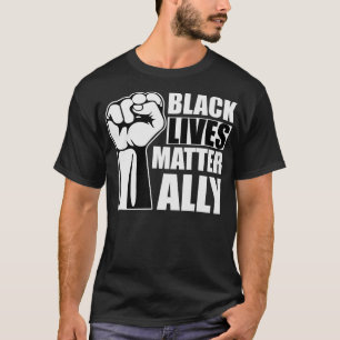 Black Lives Matter Ally Fist Support Equality Men  T-Shirt
