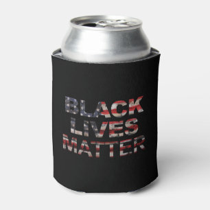 Black Lives Matter American Flag Can Cooler