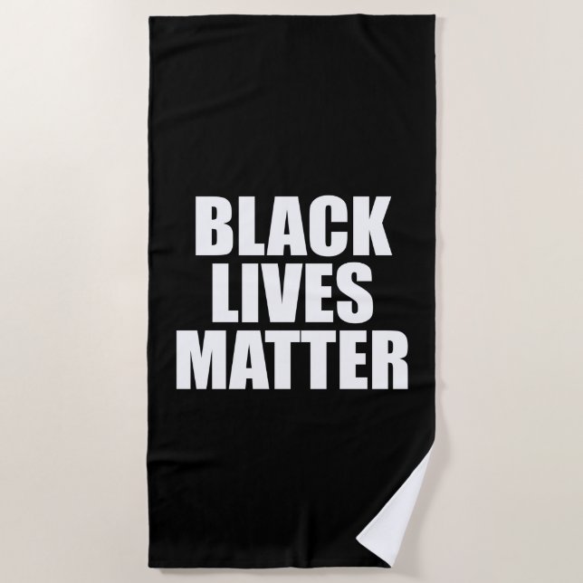 Black Lives Matter Beach Towel (Front)