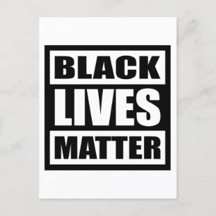 Black Lives Matter, Black History Month, Equality Postcard