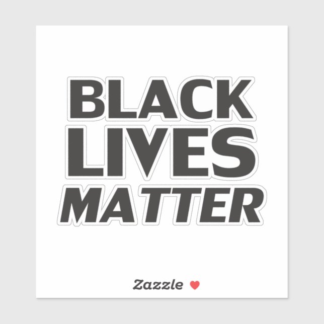 Black Lives Matter black modern bold typography (Sheet)