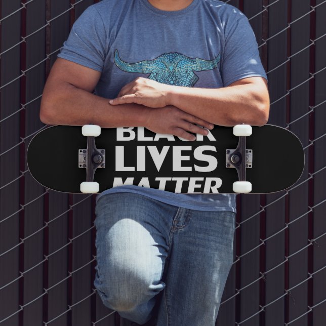 Black lives matter, black white skateboard (Outdoor 3)