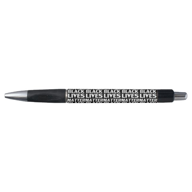 Black Lives Matter black white typography pattern (Front)