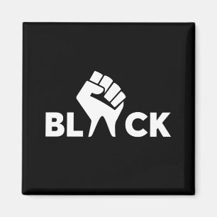 Black Lives Matter Black With Hand Magnet