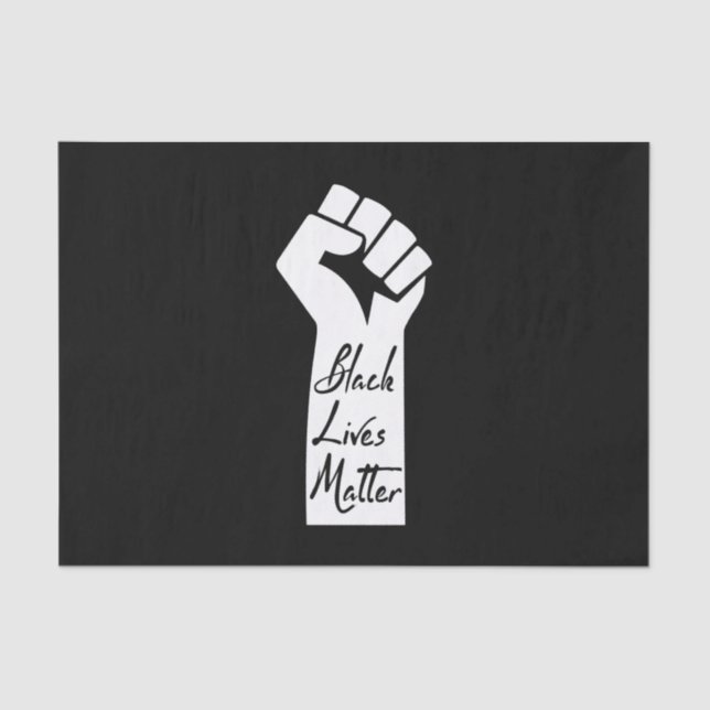 Black Lives Matter Black Woman Tissue Paper (Front)